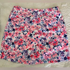 Size 14 Lilly Pulitzer Floral Pink and Blue Women's Skirt